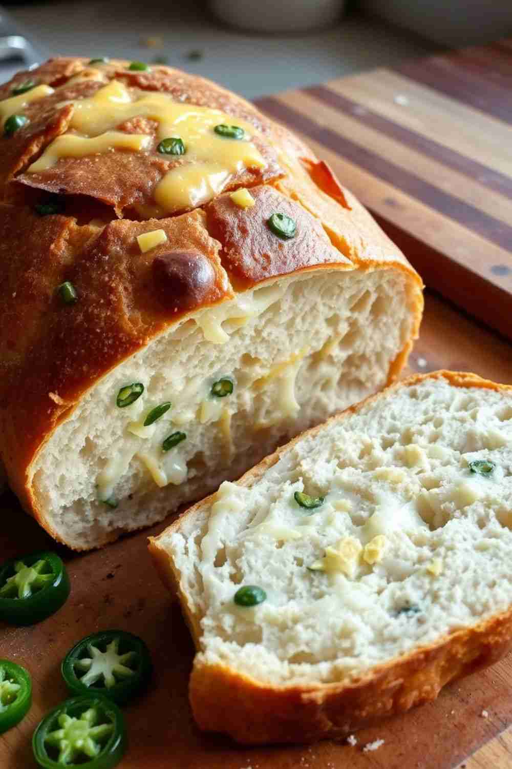 Cheddar and Jalapeño Sourdough