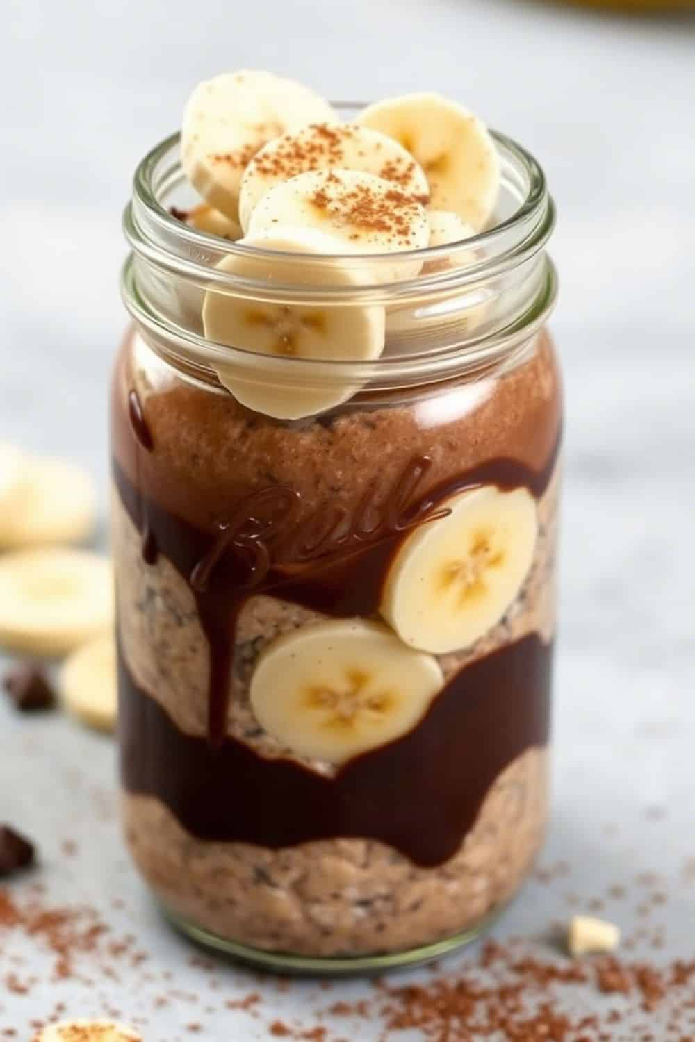 Chocolate Banana Overnight Oats
