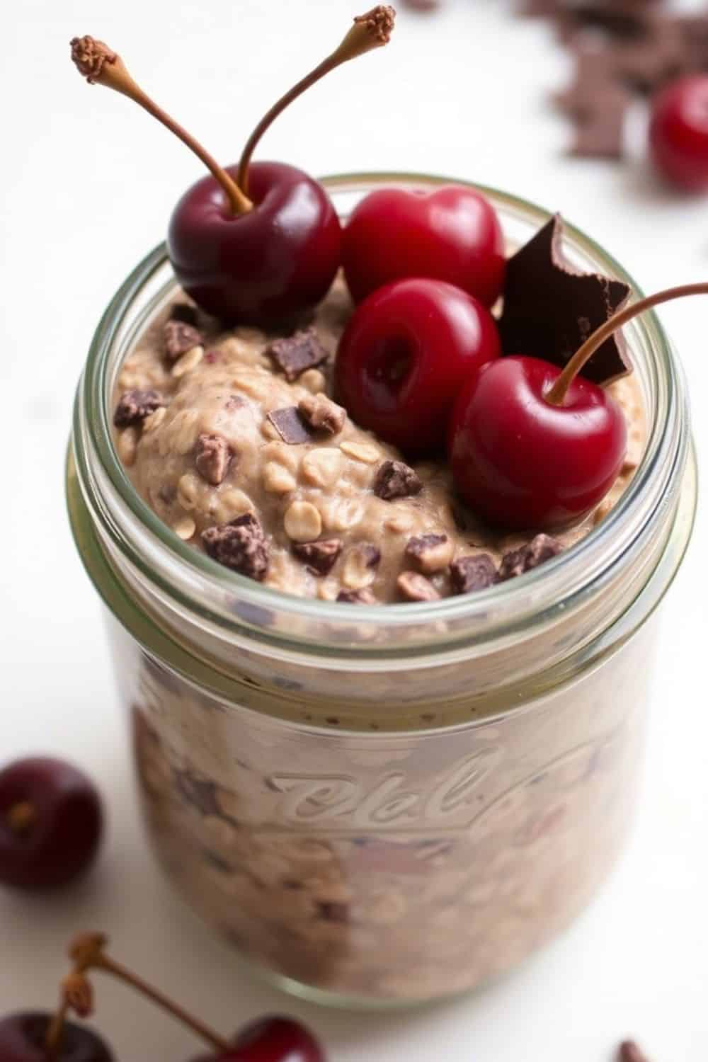 Chocolate Cherry Overnight Oats