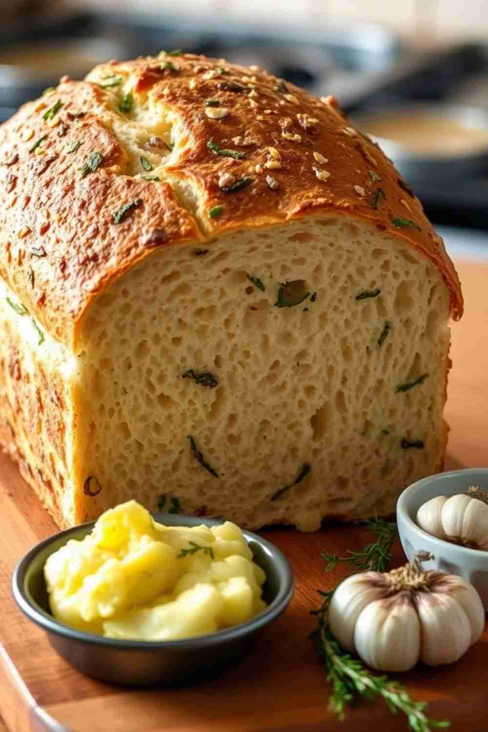 Garlic and Herb Sourdough