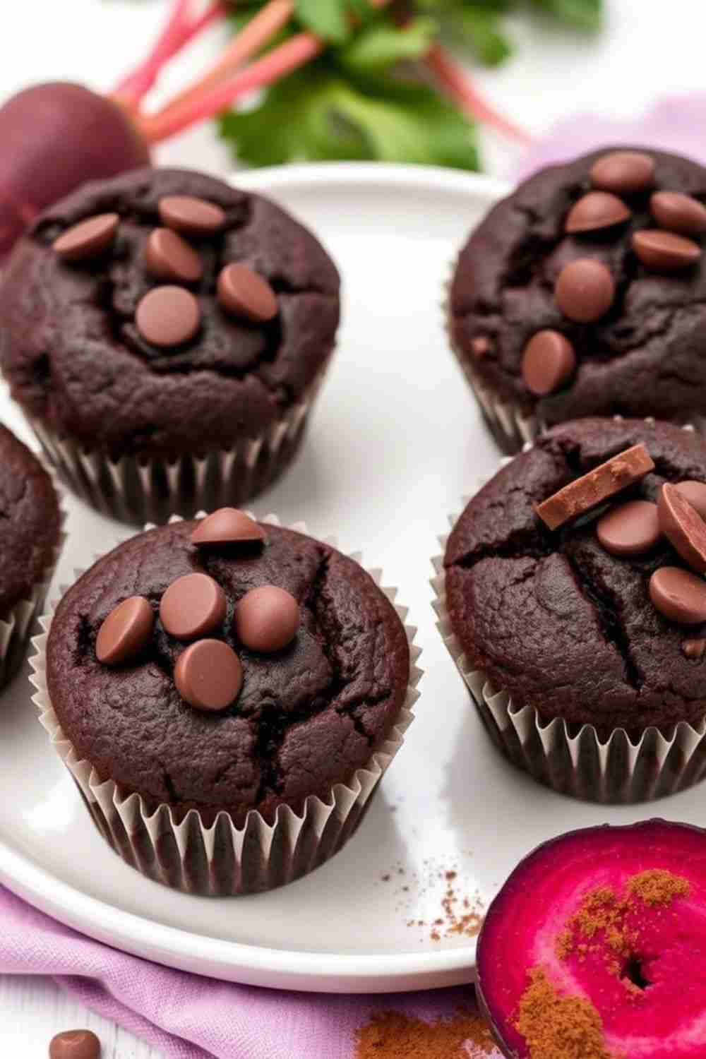 Beetroot Chocolate Muffins