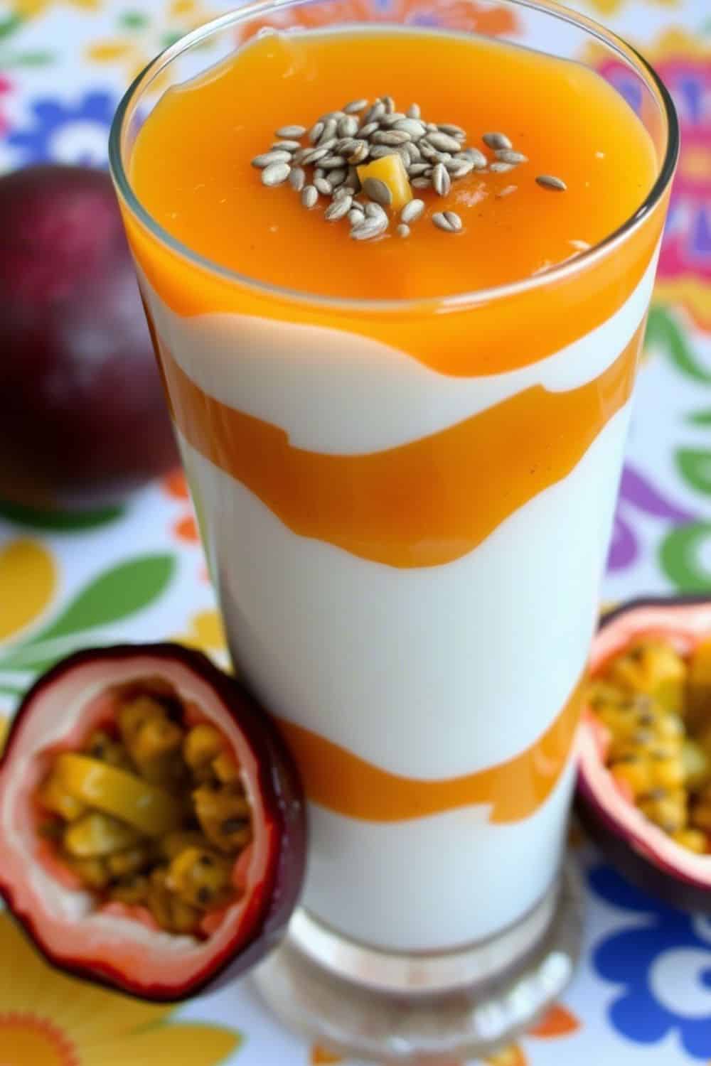 Chia Yogurt Parfait with Passionfruit