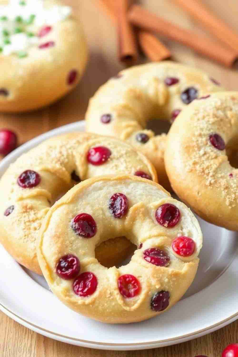 Cinnamon Cranberry Bagels