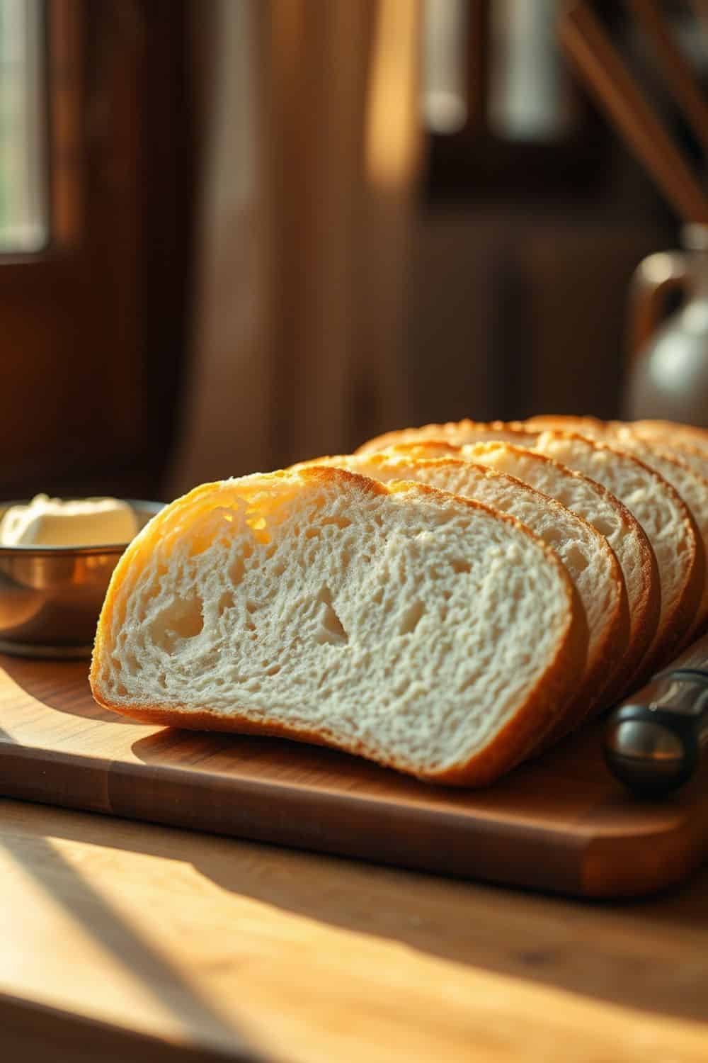 Classic White Bread with a Buttery Twist