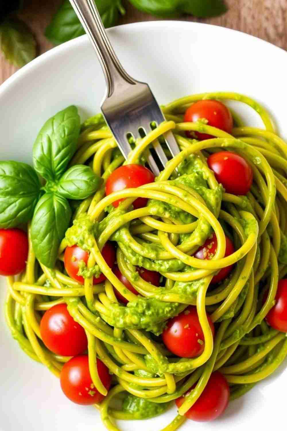 Creamy Avocado Pasta with Gluten-Free Noodles