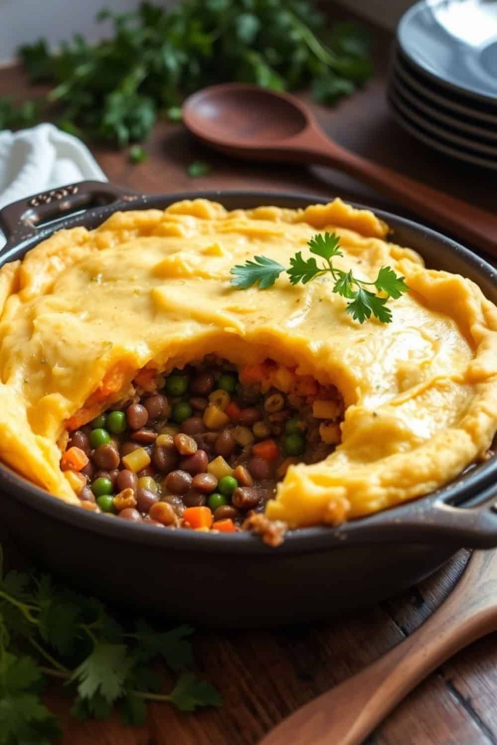 Lentil and Sweet Potato Shepherd’s Pie