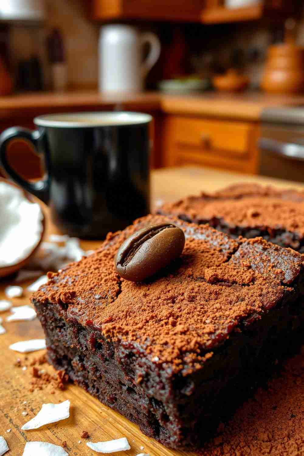 Mocha Coconut Flour Brownies