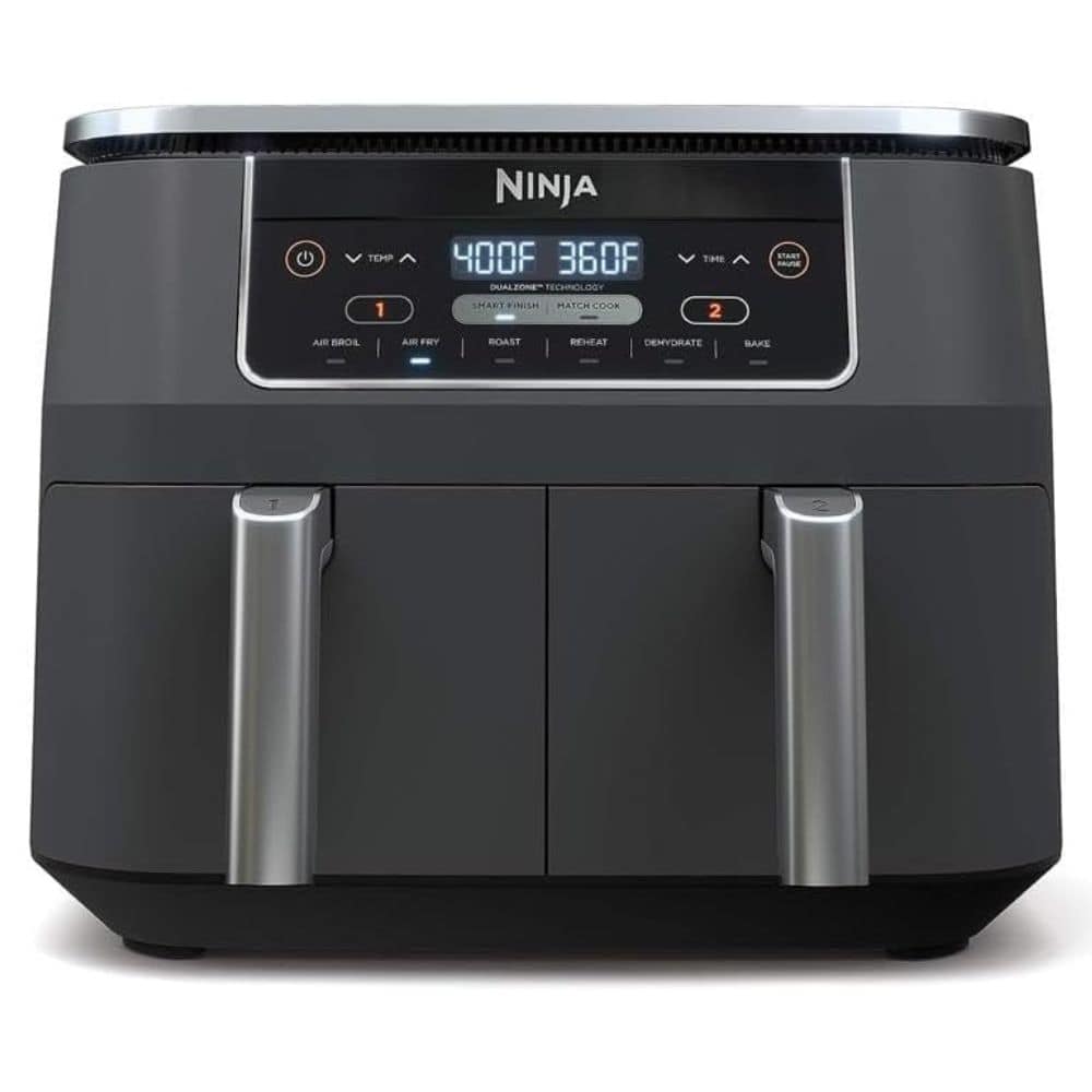 Ninja DZ201 Foodi 8 Quart 6-in-1 DualZone 2-Basket Air Fryer