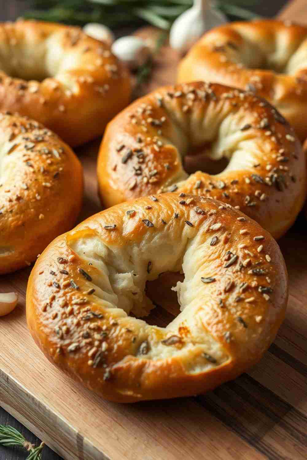 Rosemary Garlic Bagels