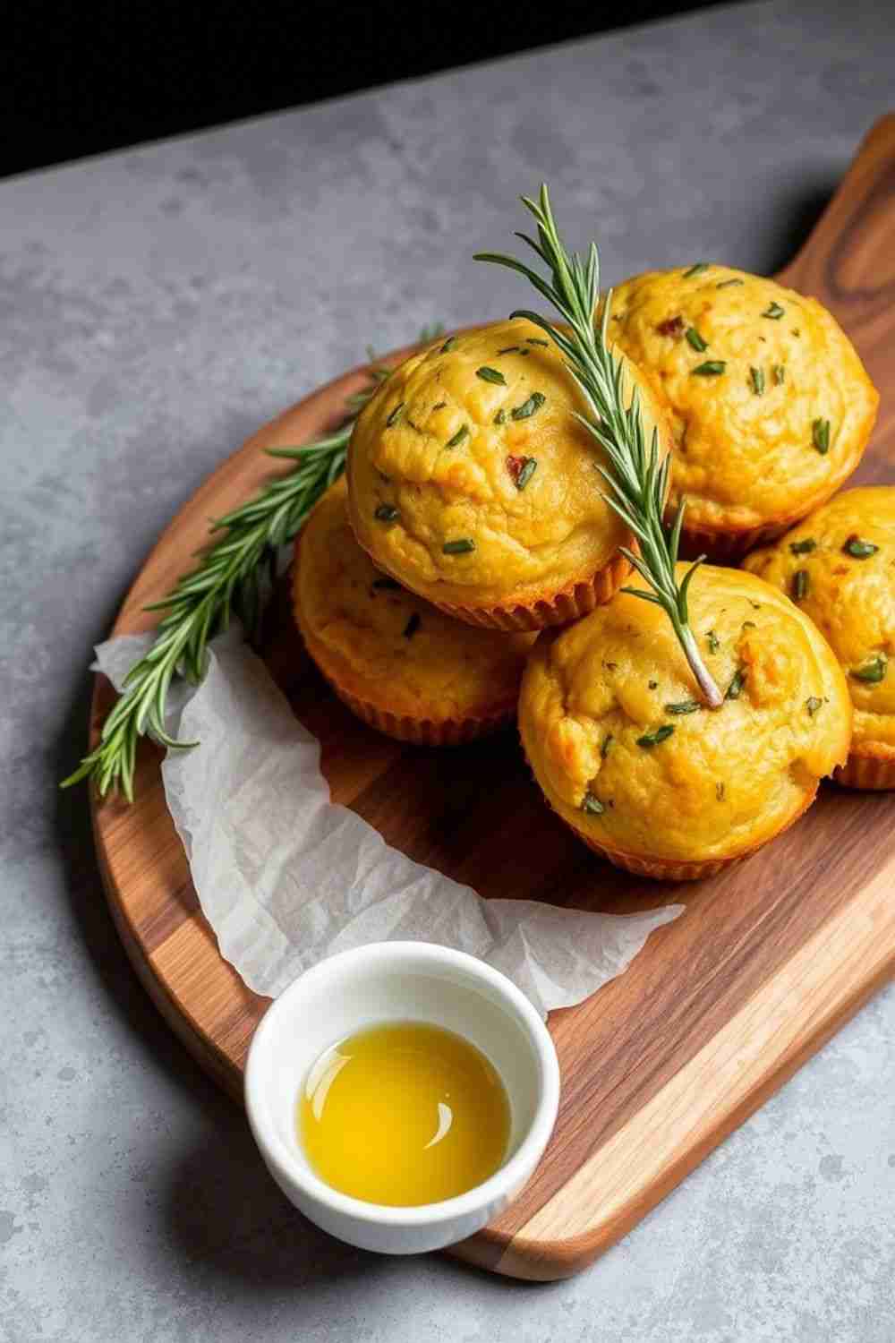 Savory Rosemary and Olive Oil Muffins