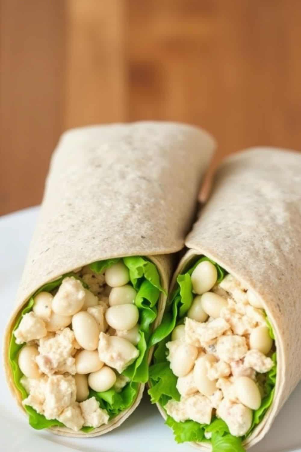 Tuna and White Bean Salad Wraps