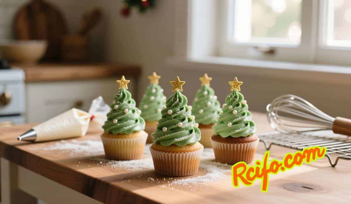 How to Make Stunning Christmas Tree Cupcakes