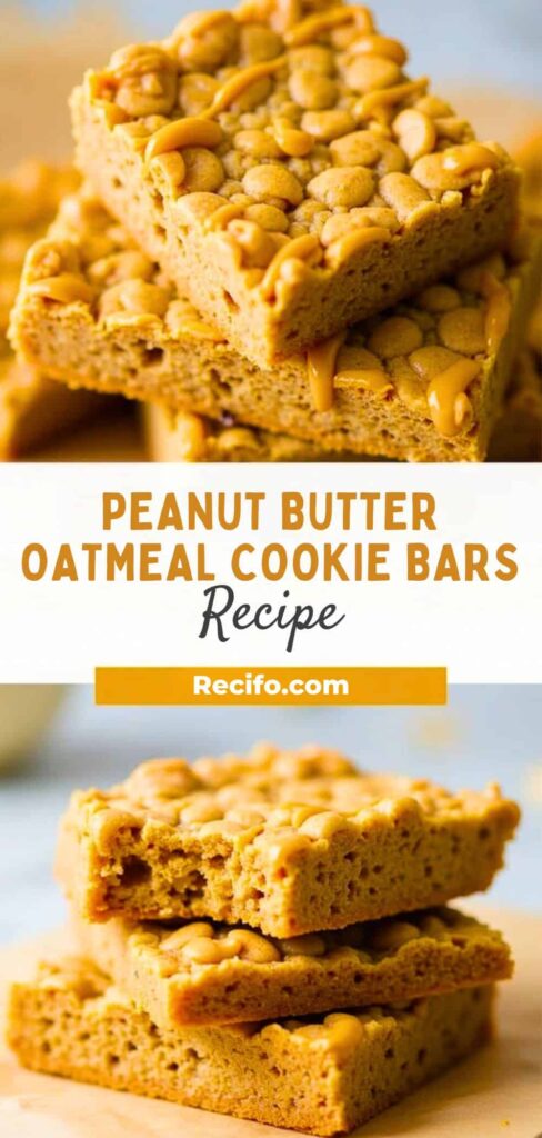 Peanut Butter Oatmeal Cookie Bars