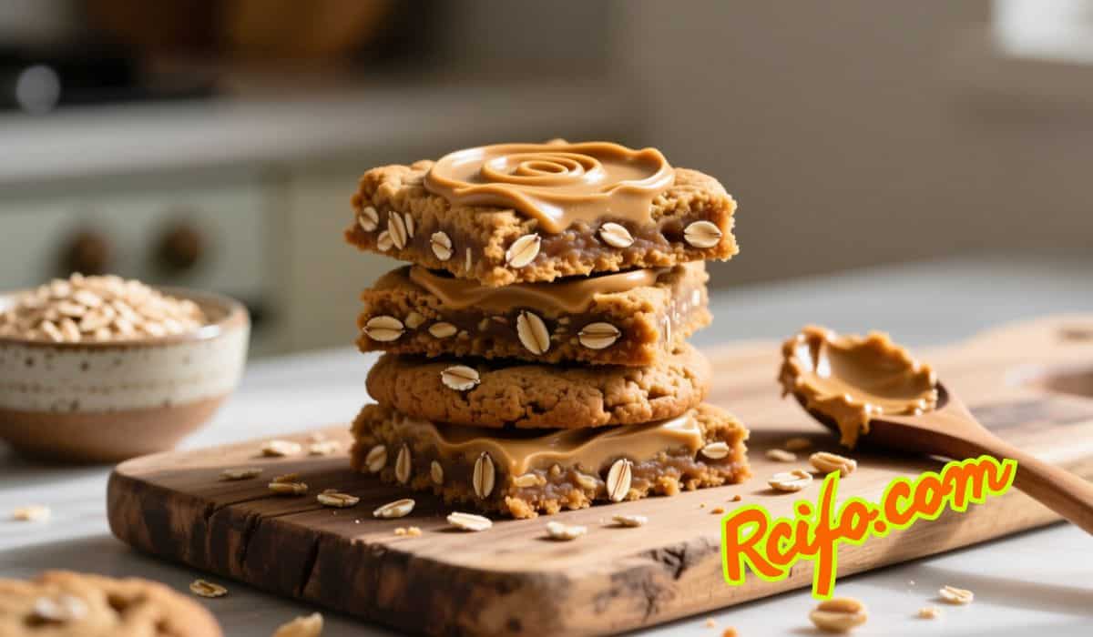 Peanut Butter Oatmeal Cookie Bars Recipe