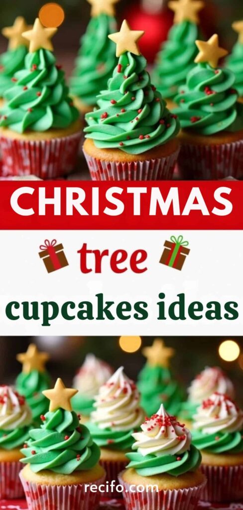 christmas tree cupcakes ideas