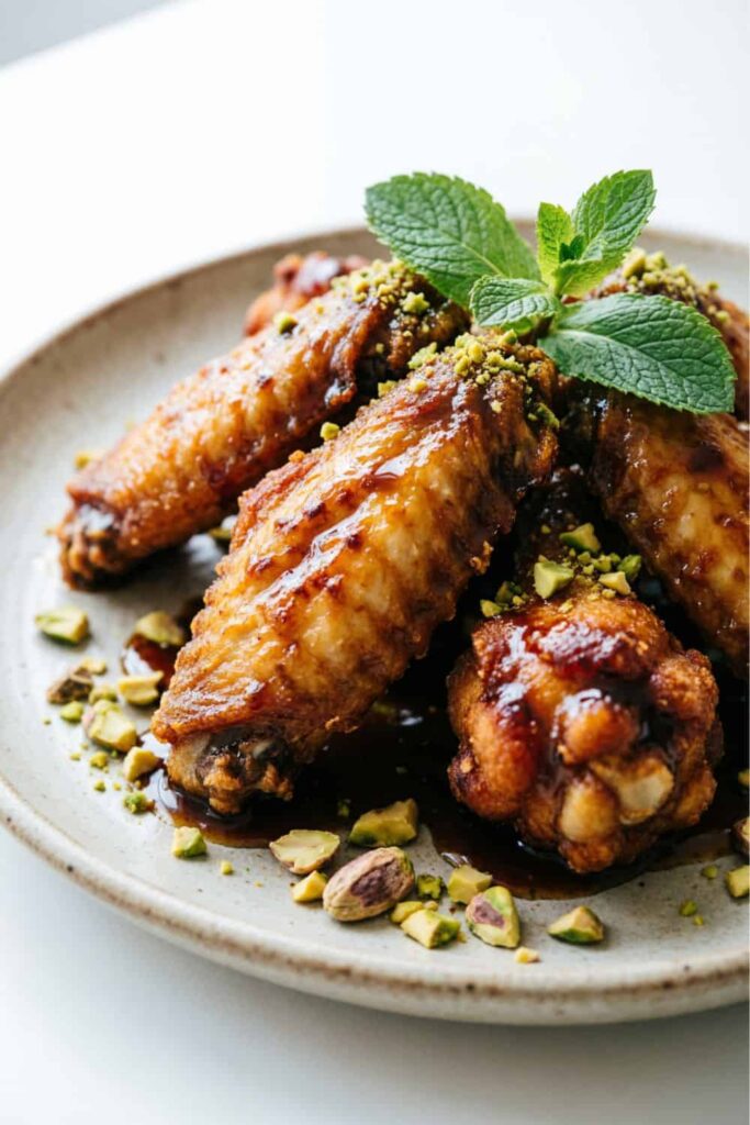 Black Lime + Pomegranate Molasses Wings