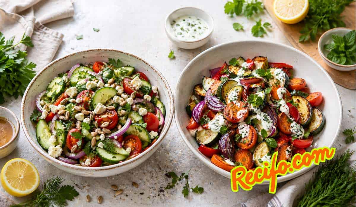 Herb And Vegetable Salad Dish Recipes