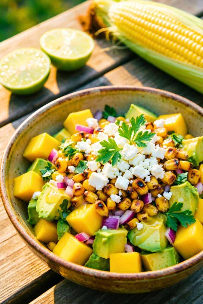 Mango Avocado Corn Salad