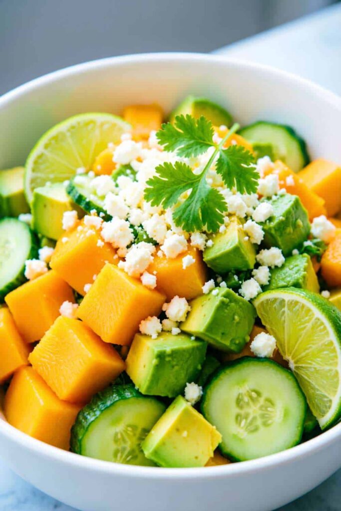 Mango, Avocado & Cucumber Salad Recipe