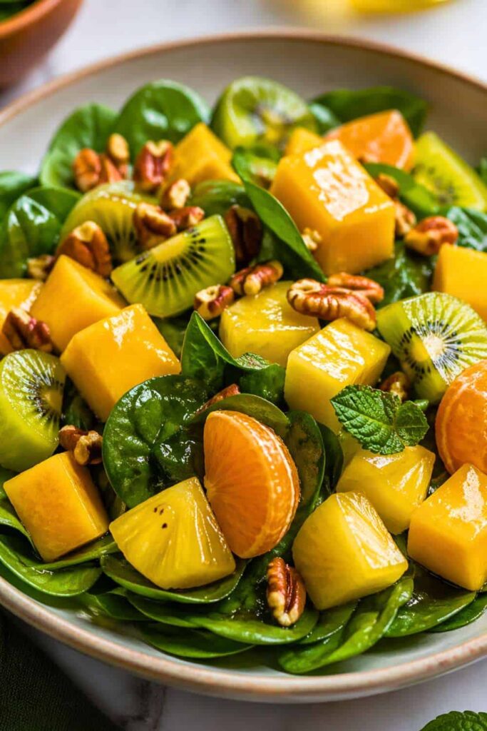 Tropical Fruit & Spinach Salad