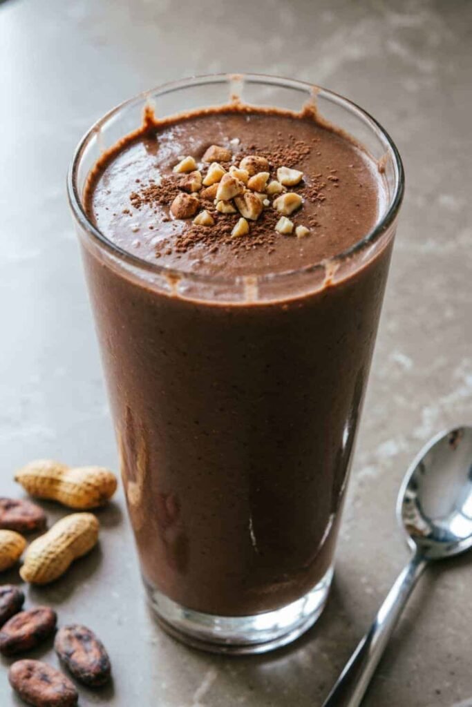 Chocolate Peanut Butter Protein Smoothie